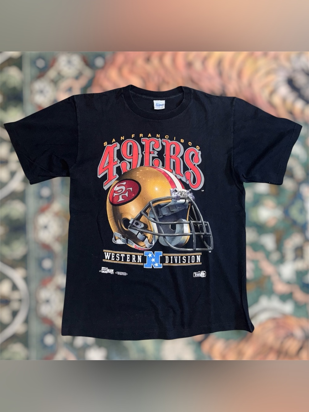 Vintage 90s SAN FRANCISCO 49ers Graphic T-Shirt Single Stitch Salem Sportswear L